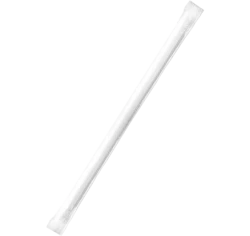 Paper Regular Straws Wrapped 6mm - Black