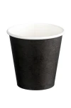 Single Wall Paper Cups Black - 8oz