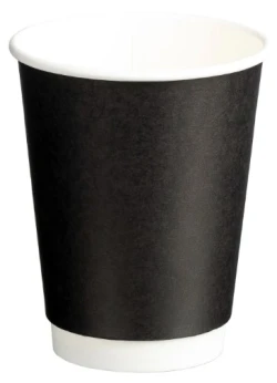 Double Wall Paper Cups Black - 12oz