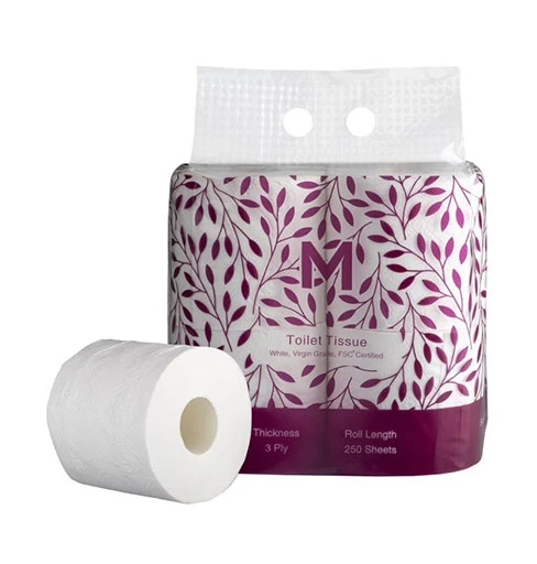 Luxury Toilet Tissue Boxed 3Ply - 4 Rolls