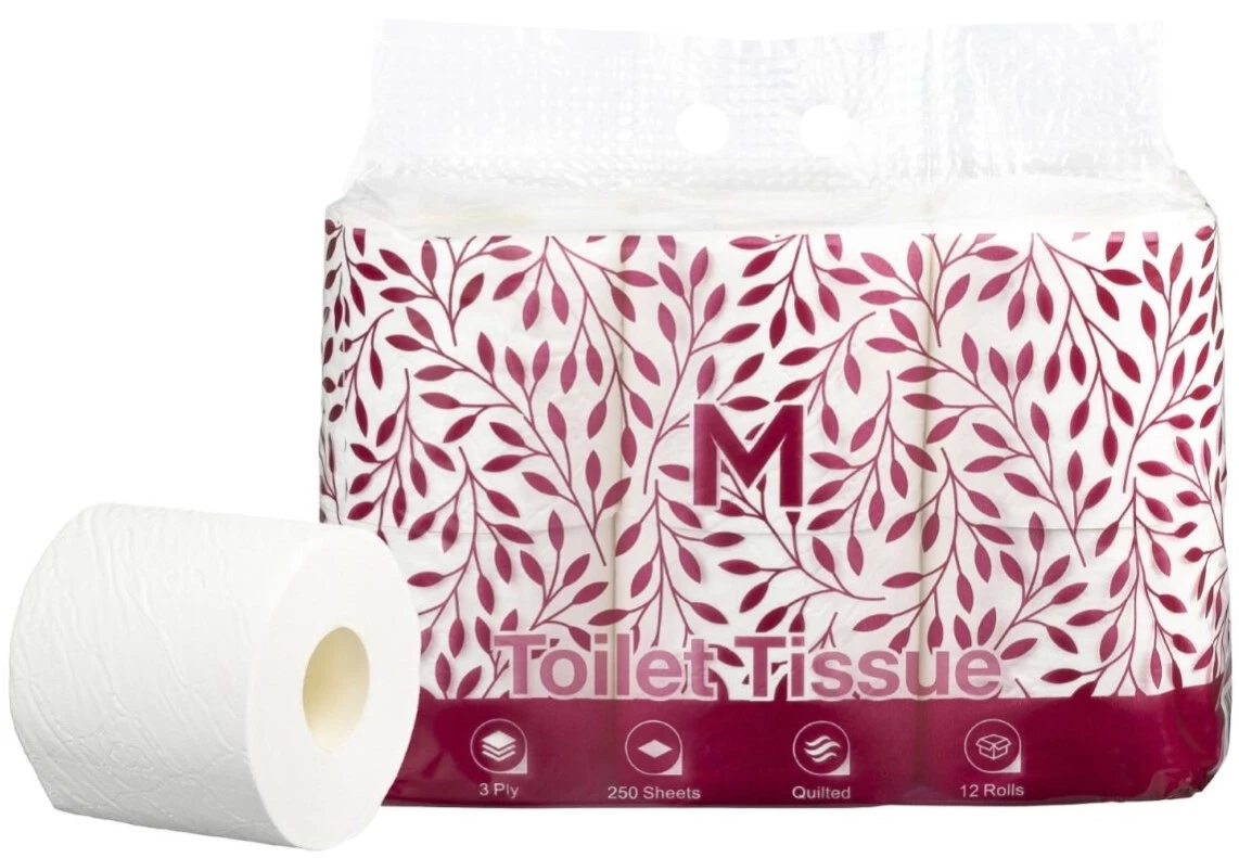Luxury Toilet Tissue Boxed 3Ply - 12 Rolls